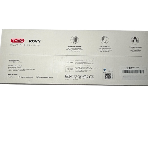 TYMO ROVY “Wave Curling Iron” Hair Waver – New Open Box – Beach Waves Tool - Picture 2 of 3